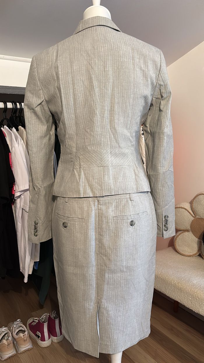 Ensemble tailleur gris jupe + blazer Mexx T38/40 - photo numéro 4