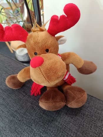 Peluche renne de Noël