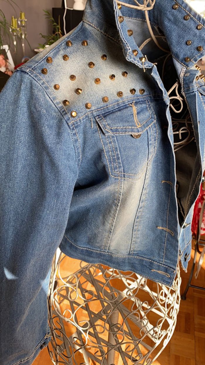 Veste en jean femme courte - photo numéro 4