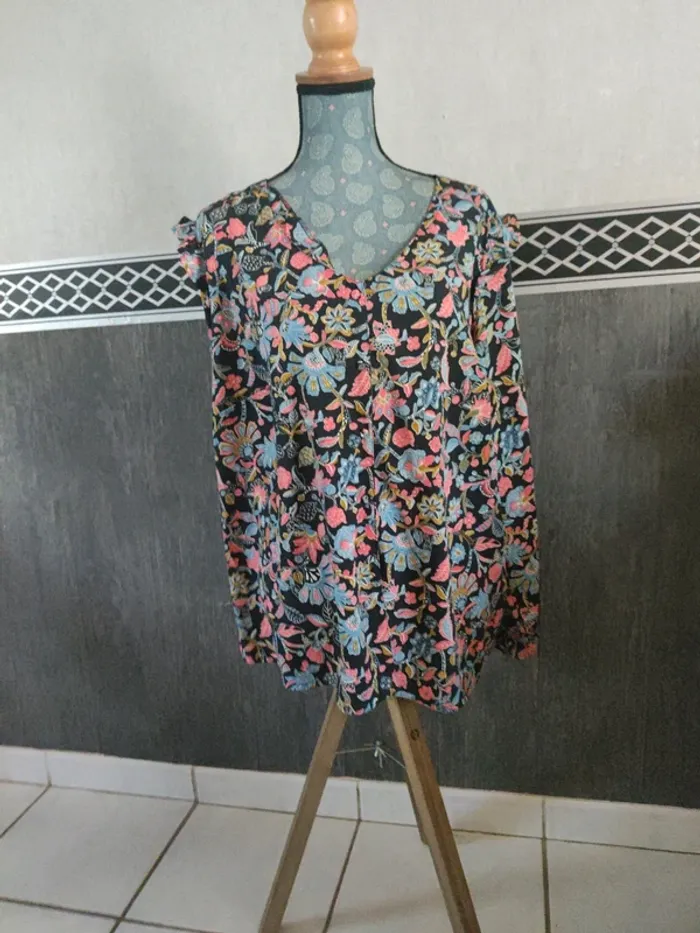 Chemisier imprimé taille 48 - photo numéro 6