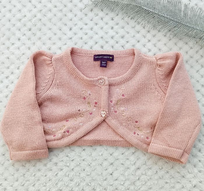 🔸 Boléro Rose Sergent Major Fille 3 Mois🔸 - photo numéro 2