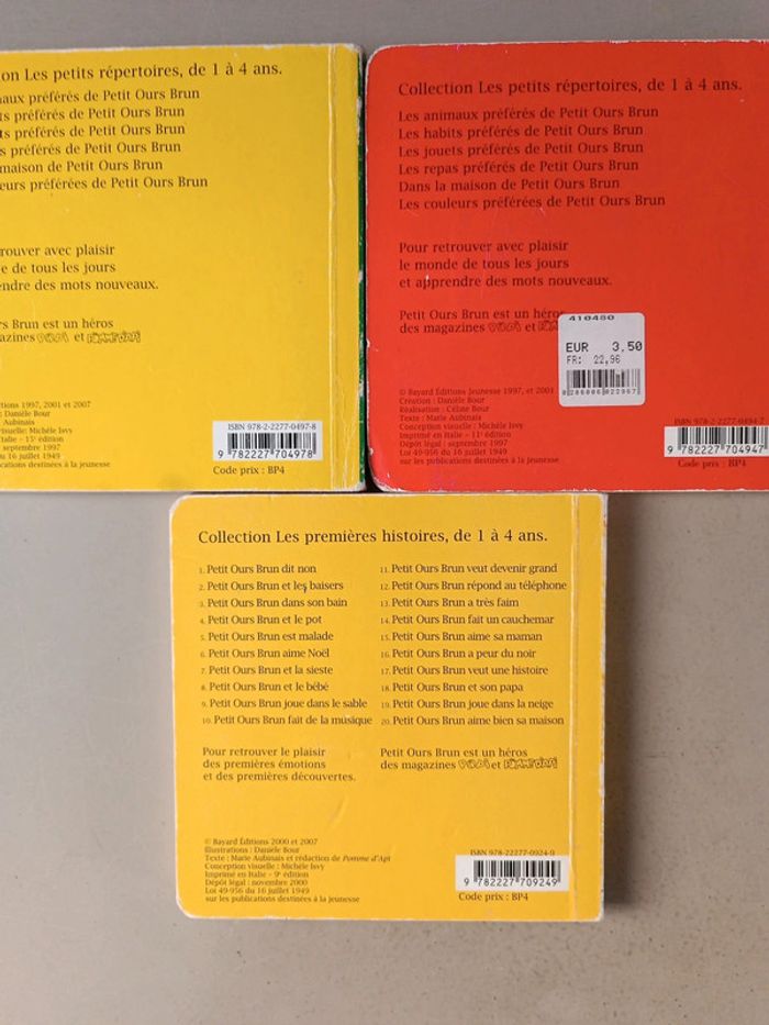 Lot de 3 livres du petit ourson brun - photo numéro 2