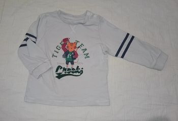 Creeks t shirt haut manches longues tigre