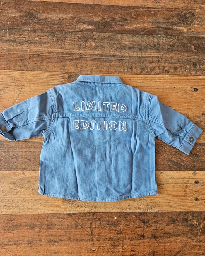 Veste en jeans bébé garçon 6 mois - photo numéro 2