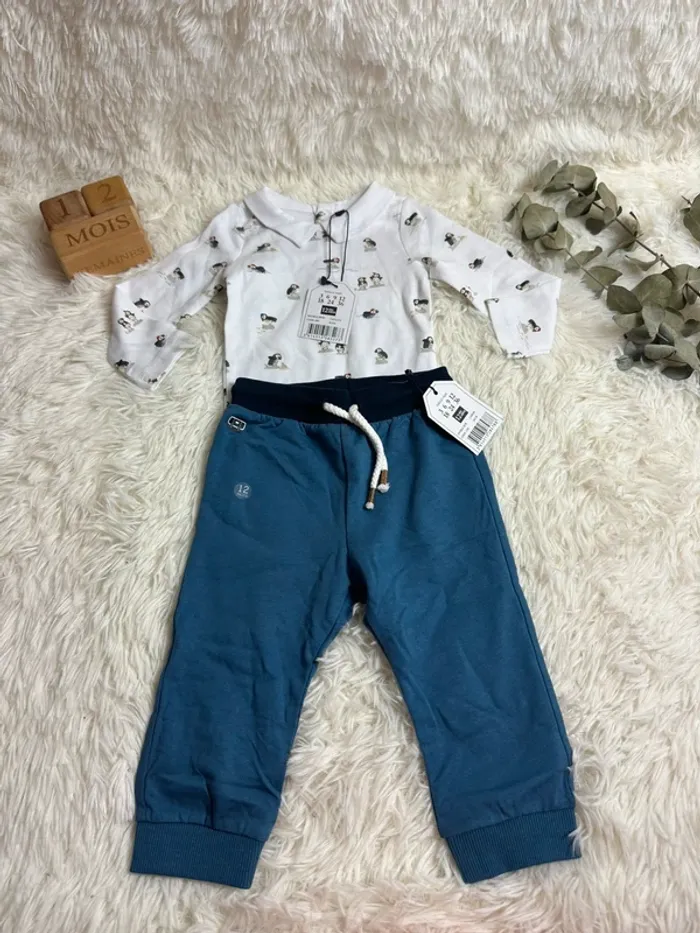 Ensemble pantalon et body sergent major taille 12 mois