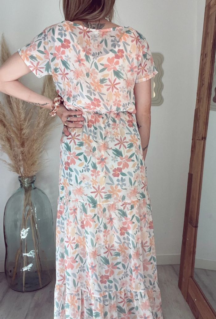 Magnifique Robe d’allaitement Amaë Taille 1 34/36/38 fleur pastel - photo numéro 4