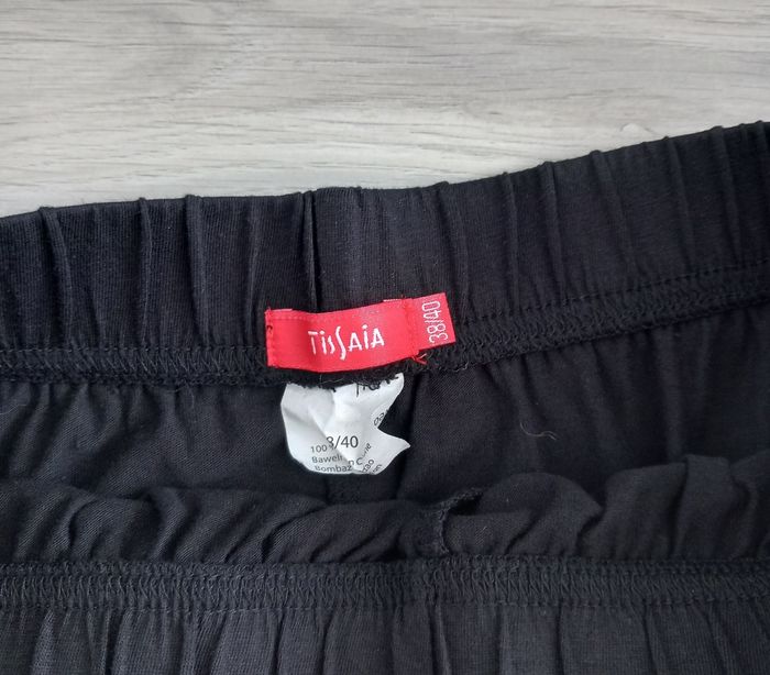 Pyjama femme 2 pièces (T-shirt et pantacourt) noir imprimé Tissaia taille M⁷ - photo numéro 9