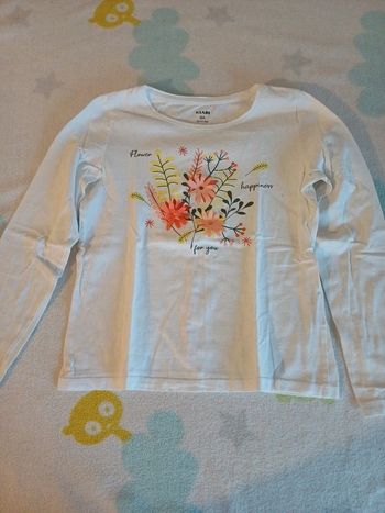 T-shirt blanc 8 ans kiabi