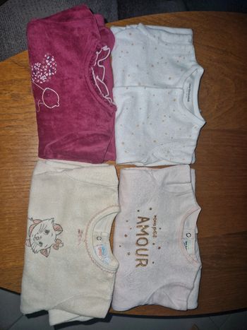 Lot 4 pyjamas 6 mois