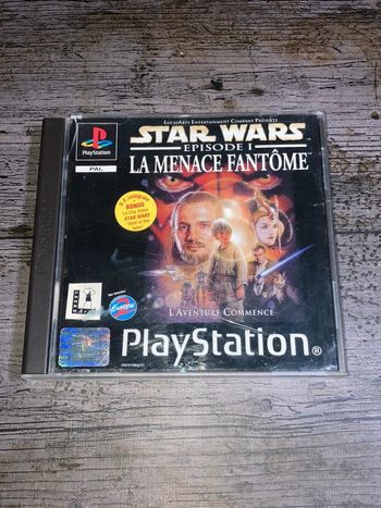 Star wars ep 1 La menace Fantôme PS1 sans notice VF Sony