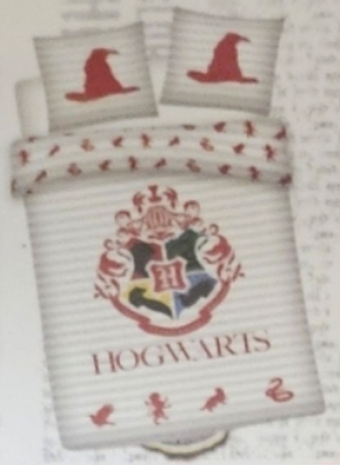 Parure de lit simple (housse de couette + taie d'oreiller) - Harry Potter