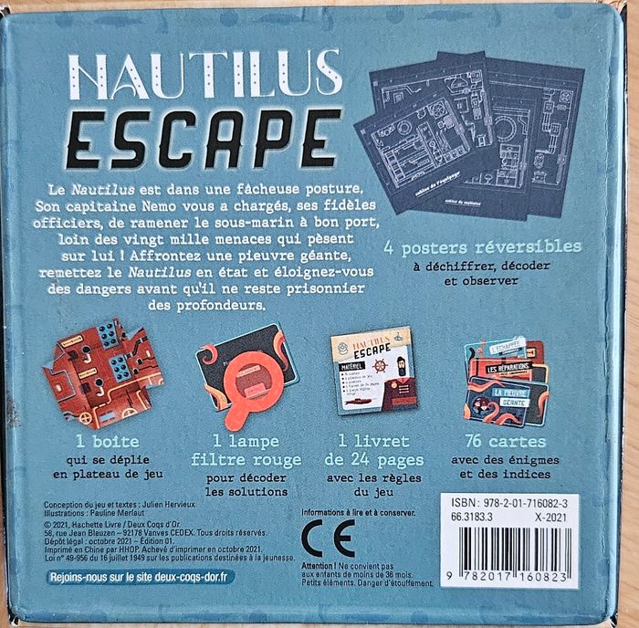 Jeu de société nautilus escape - photo numéro 2