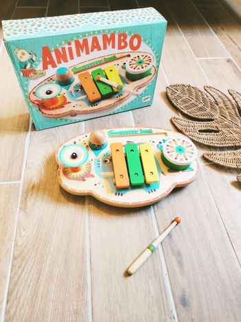 🎶Table plateau multi activités musicale Animambo en bois marque Djeco