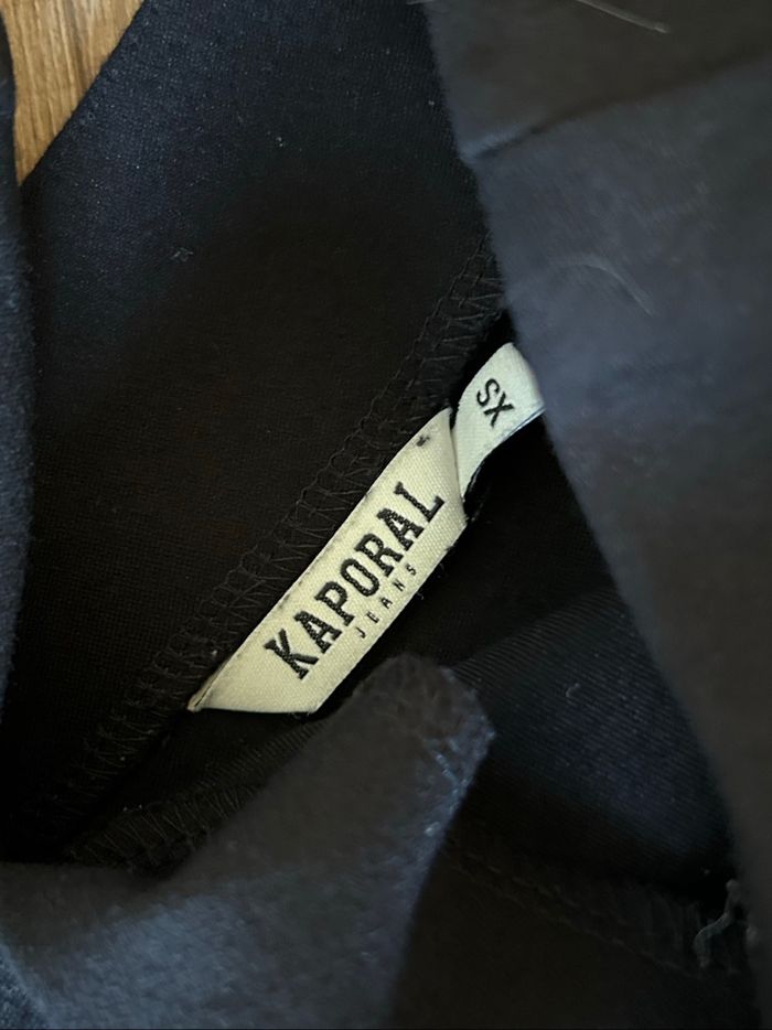 Robe noire à manches courtes Kaporal taille XS TBE - photo numéro 9