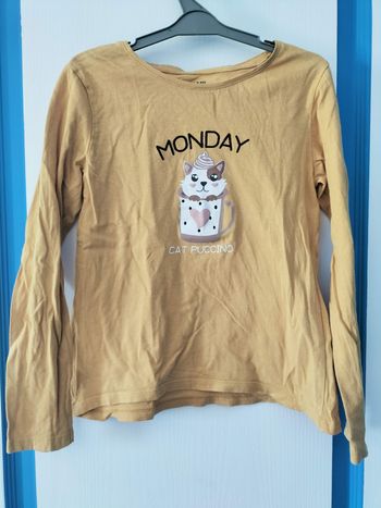 T-shirt moutarde Cat puccino