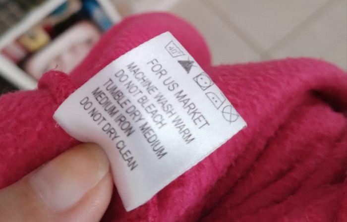 Robe de chambre polaire rose boutons cœur "La redoute" - photo numéro 4