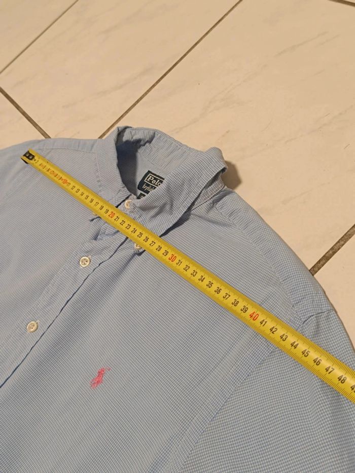 🟦 Chemise Ralph Lauren à petits carreaux – Taille L – Manches courtes (Custom Fit) - photo numéro 13