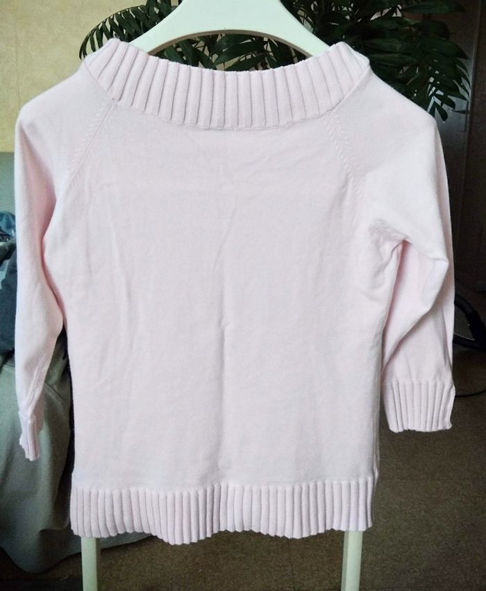 Pull rose col bateau - photo numéro 2