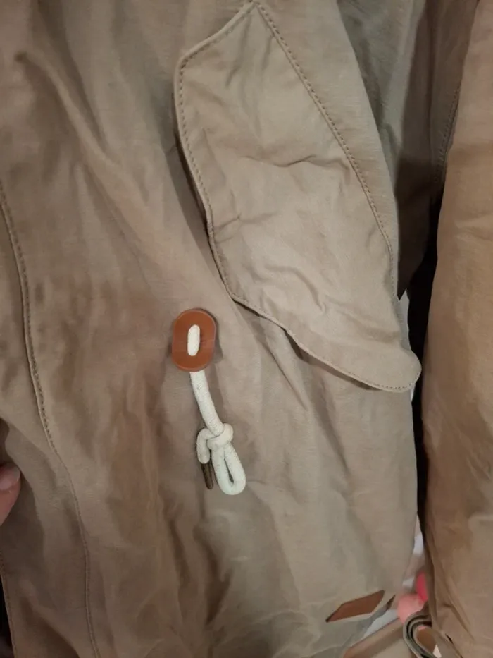 Manteau beige foncé TL Zara - photo numéro 2