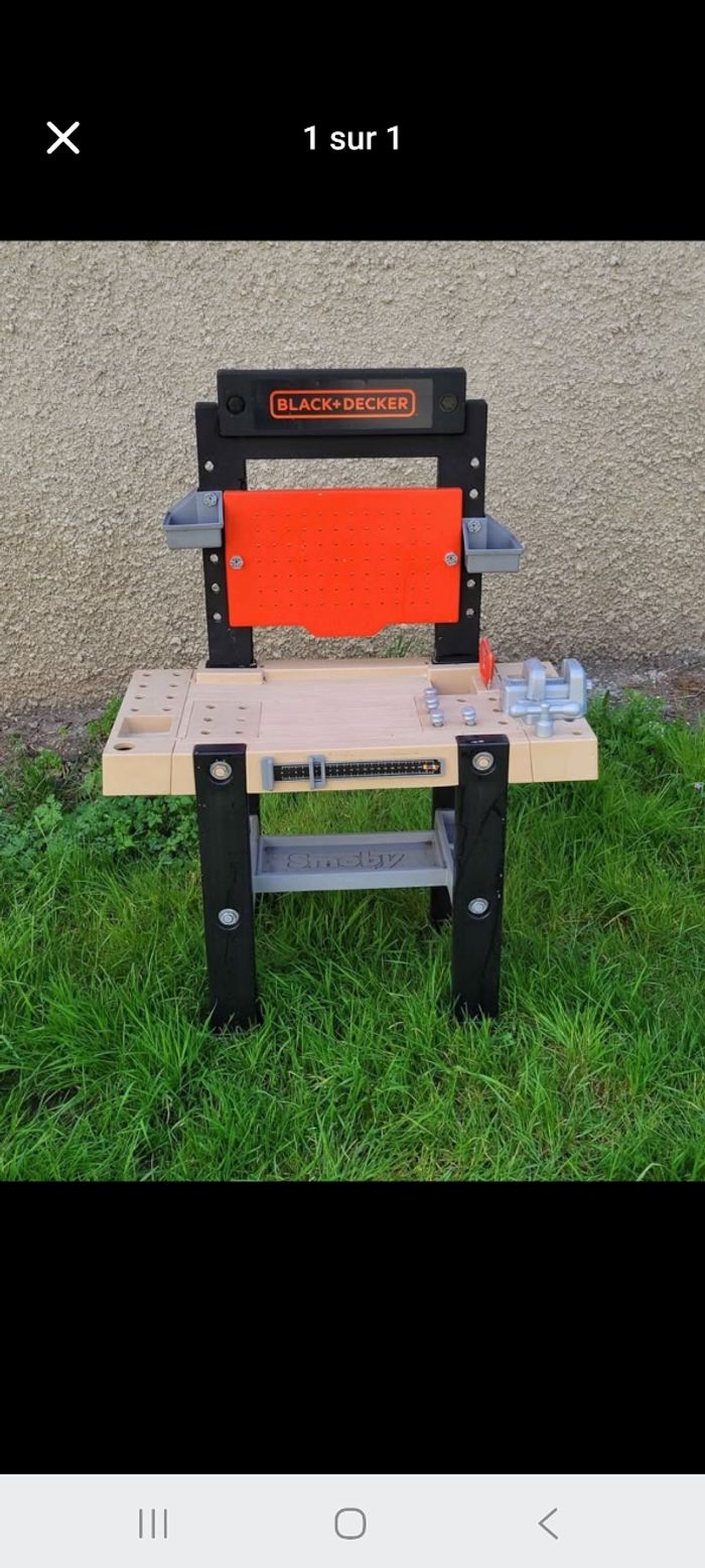 Établi black et decker smoby