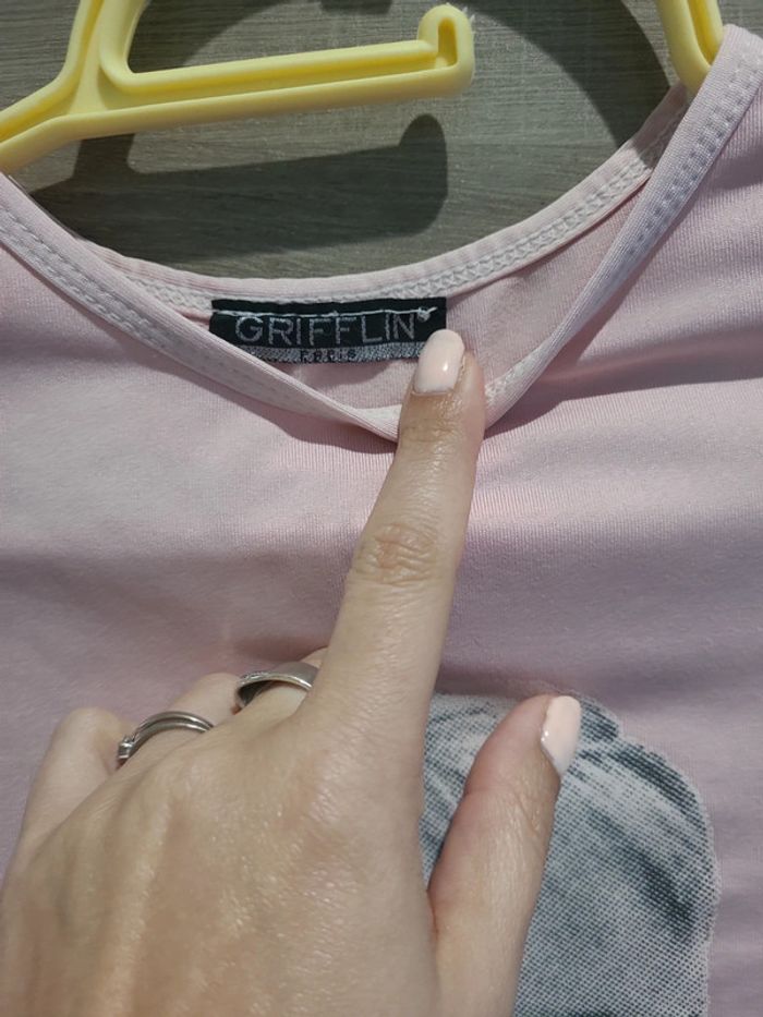 T-shirt, manches courtes, taille 8 ans, rose - photo numéro 2