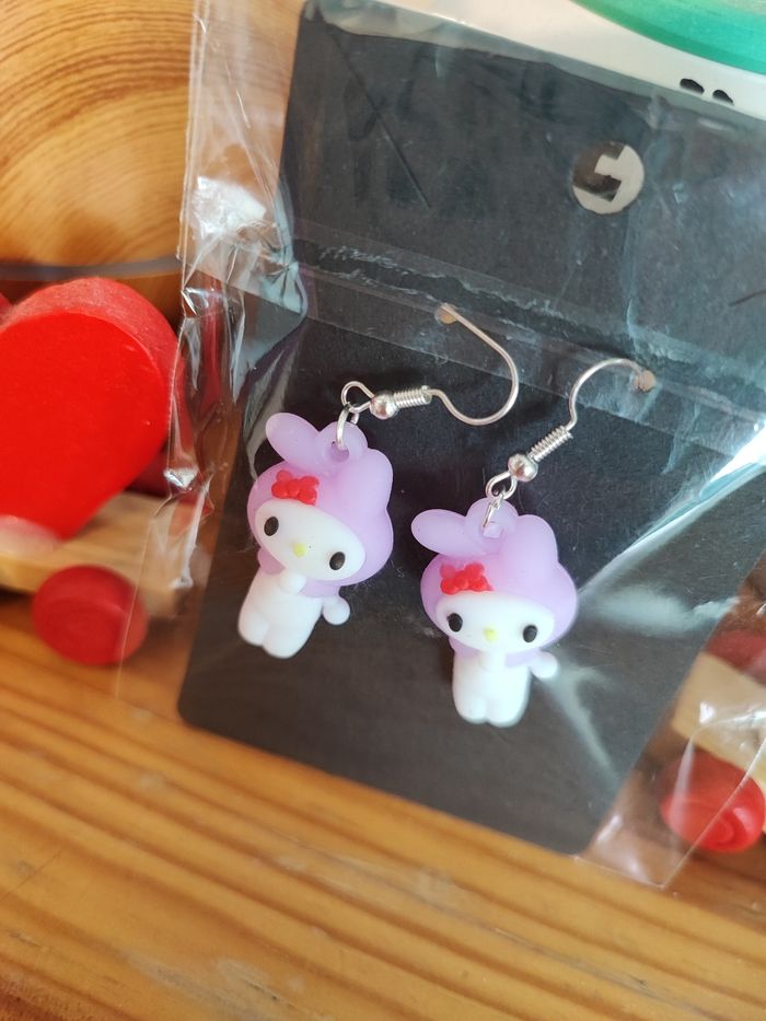 Boucles d'oreilles hello Kitty - photo numéro 3