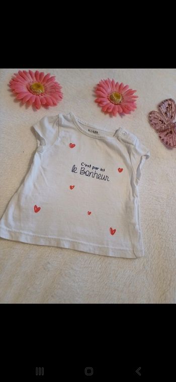 T.shirt bébé taille 1 mois