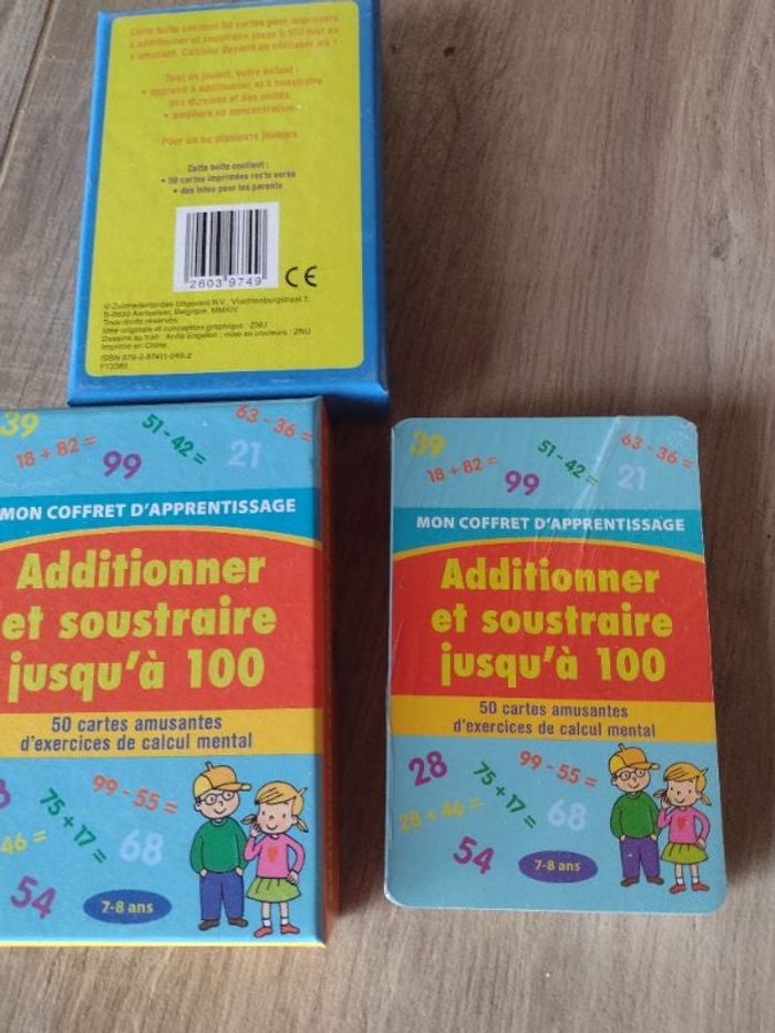 Jeu de Carte Addition et soustraction  neuf