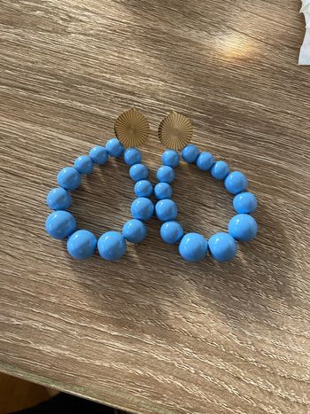 Boucles d’oreilles bleu