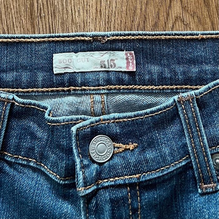 Jean/pantalon bleu Levi's 515 Bootcut/flare/évasé, femme, taille : W 28 (38 taille française) - photo numéro 6