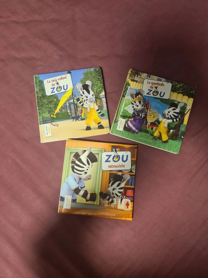 Lot de 3 livres Zou