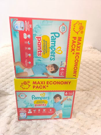 Pampers premium pants T6 - 2*66 couches