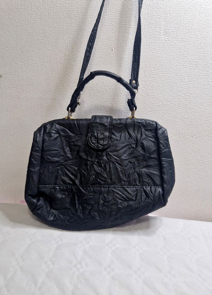 Sac a main , vintage , noire , femme - photo numéro 3