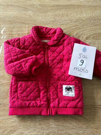 Veste matelassée rose DPAM t.9m