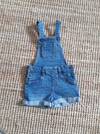 Salopette short en jean Gémo 4 ans