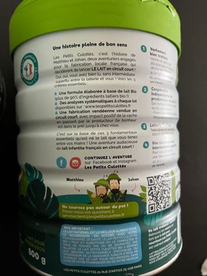 Lot 2 boîtes lait 1er âge « Les petits culottés » - photo numéro 3