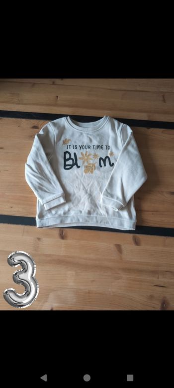 Sweat fille 3 ans