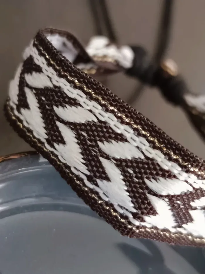 Bracelet brésilien noir et blanc - photo numéro 2