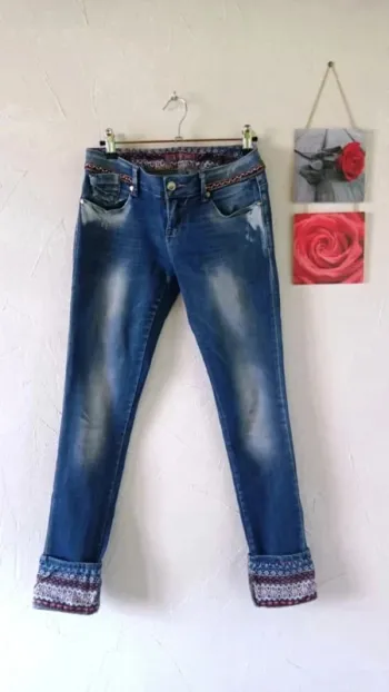 🌸Jean avec revers originaux, Newplay, taille 38