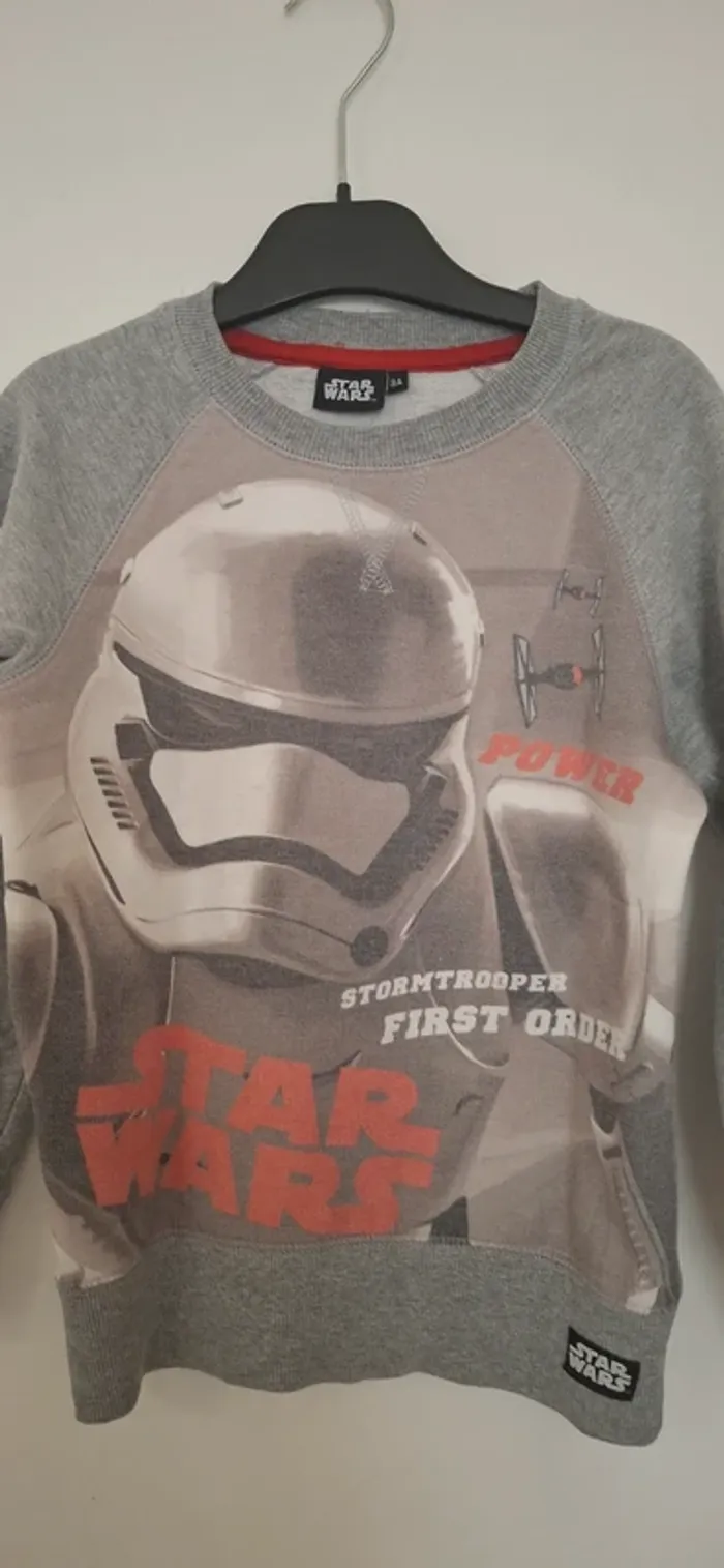 Sweat Star Wars - Stormtrooper First Order (Taille 8 ans) - photo numéro 2