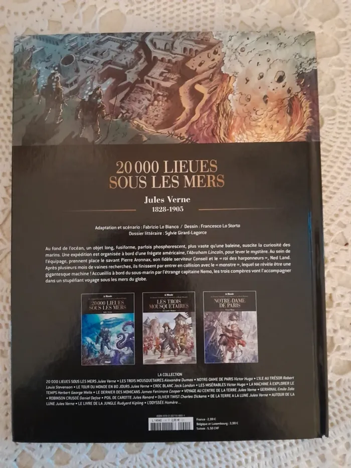 Jules Verne : bande dessinée "20 000 Lieux sous les mers" - photo numéro 2