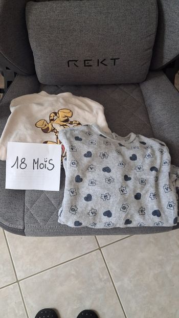 Lot pyjamas 18 mois