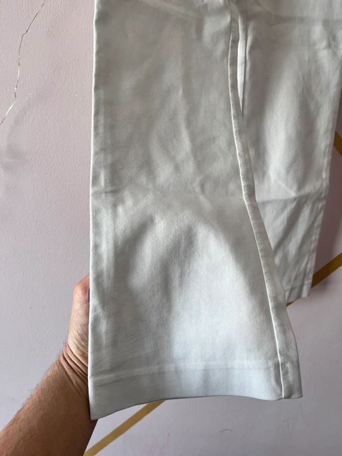 Pantalon Blanc 3/4 Zara Taille S - photo numéro 4