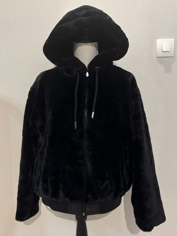 Blouson réversible effet fourrure