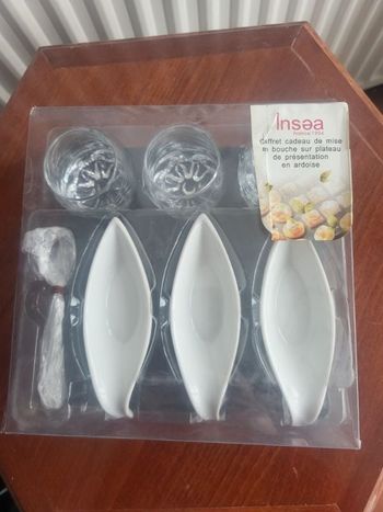 Coffret Dégustation 13 Pièces Verrines Mises En Bouche Pour 3 Personnes Plateau Ardoise