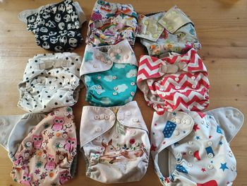 Lot 9 couches lavables te1