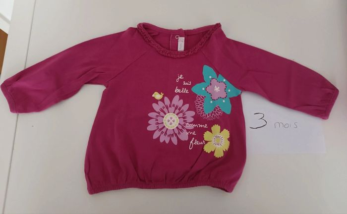 T-shirt ml Gémo 3 mois