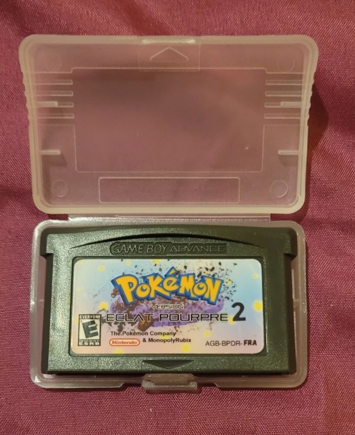 Pokémon Version Eclat Pourpre V2 gba