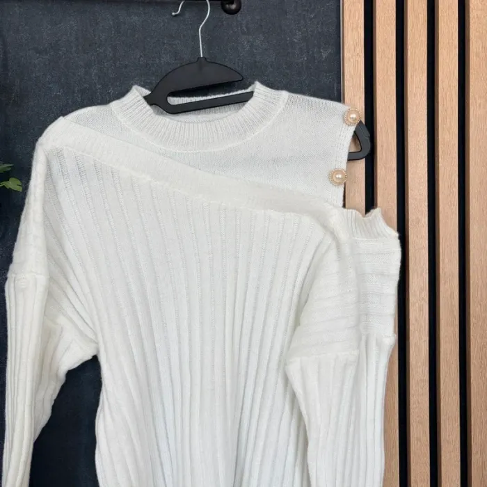 Pull blanc taille M neuf - photo numéro 4