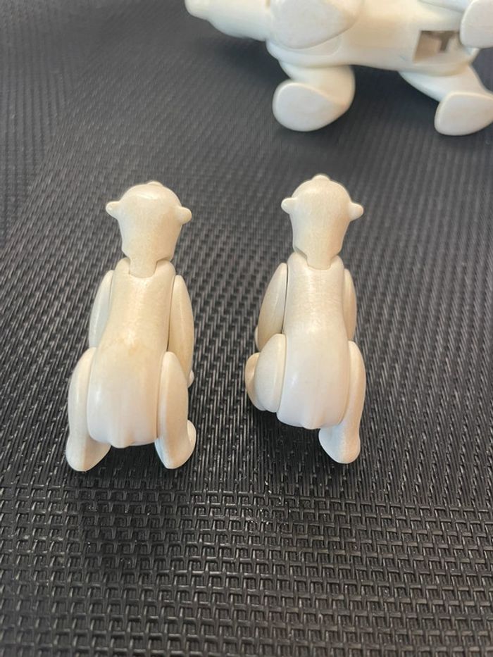 Playmobil lot figurines famille Ours polaires 1 adulte et 2 bébés oursons blancs animaux sauvages - photo numéro 11